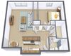 France Apartments | One Bedroom | Plan 11B France Apartments | One Bedroom | Plan 11B